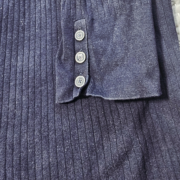 Talbots Navy Blue Cardigan Sweater - Picture 2 of 8